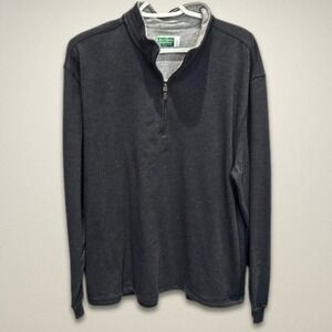 Ben Hogan Performance 3/4 Zip Pullover Lightweight Moisture-Wicking Gray Men's L